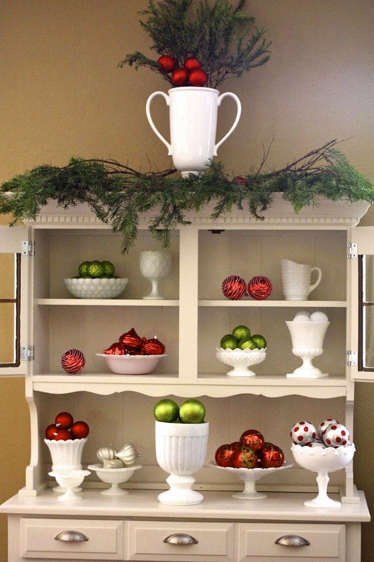 Belle & Beau Antiquarian Milk Glass Christmas Decorations