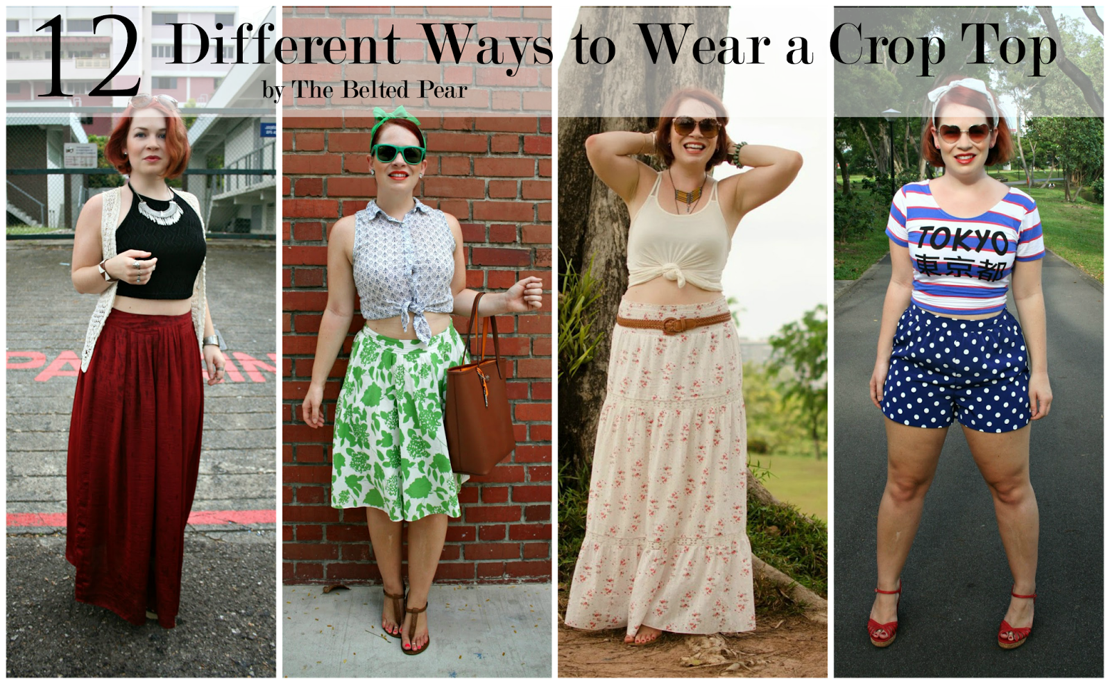 The Belted Pear 12 Different Ways to Wear a Crop Top
