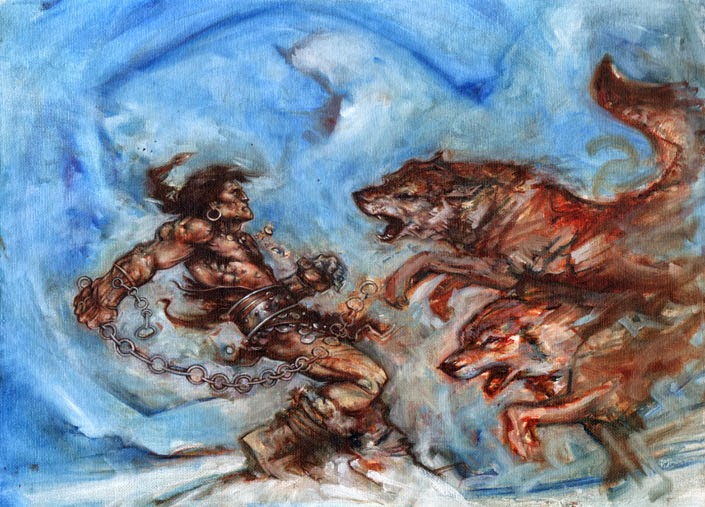 Conan oil painting by Jeff Lafferty Conan oil painting by Jeff Lafferty