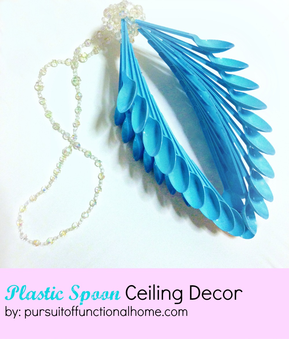 Diy Plastic Spoon Ceiling Decor Pursuit Of Functional Home