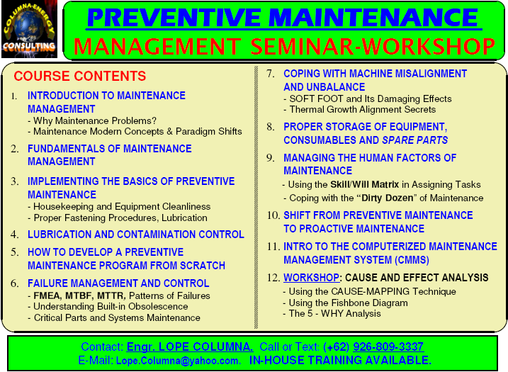 Equipment Preventive Maintenance Software Free