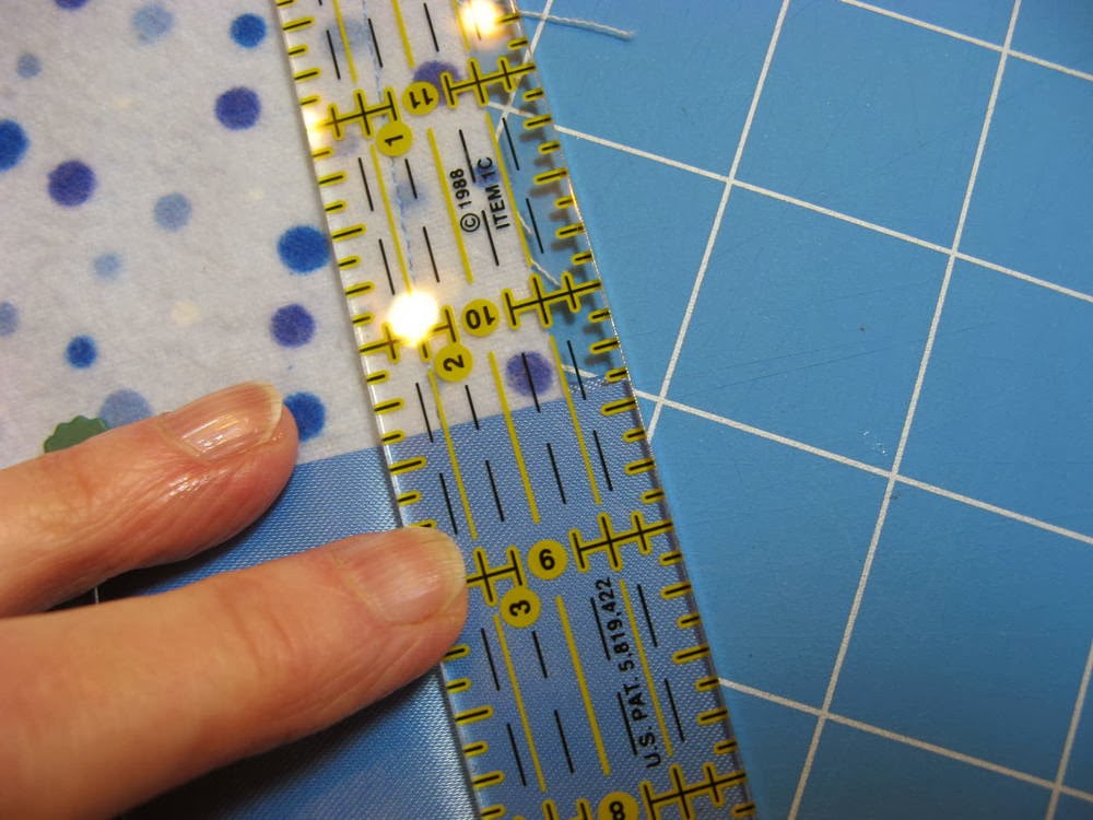 Stitching With 2 Strings Tutorial Satin Binding on a Baby Blanket