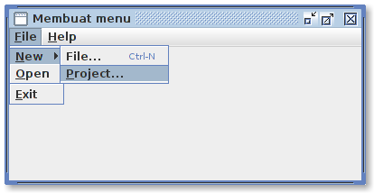 java create new file menu