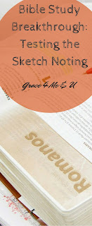 Bible Study Breakthrough: Sketch Noting Example | Ona C. Bible Study is important. One way to do Bible Study as well as taking notes during sermons is through sketch noting. Find out what is working for me. | Grace 4 Me & U