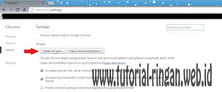 Setelan Konten Masuk Setelan Konten