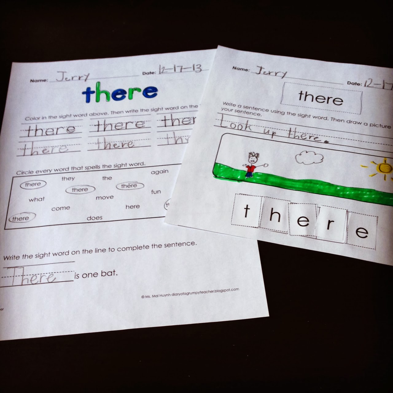 Diary of a Grumpy Teacher: Monday Made It-Sight Words