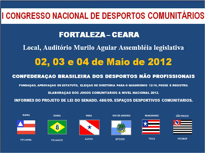 O DESPORTO NAO PROFISSIONAL BRASILEIRO RUMO AO ESTADO DO CEARA