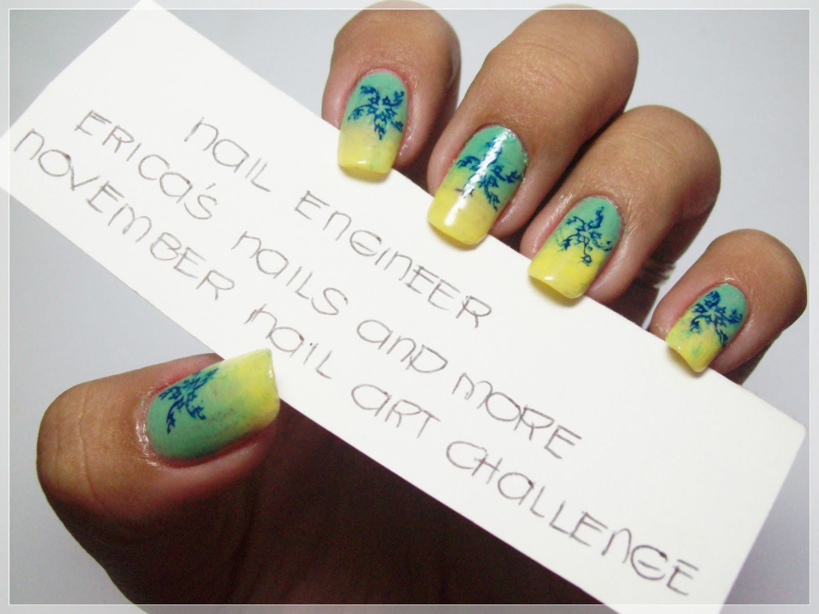 Nail Engineer Erica's Nail Art Challenge (Day 8) Gradient Nails