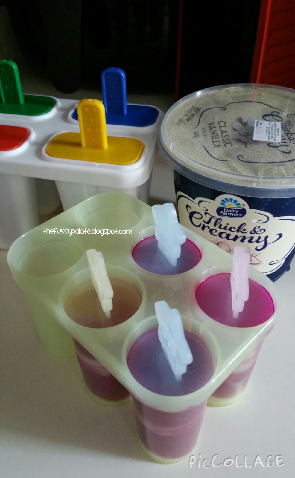 The Fussy Palate Dragonfruit & Vanilla Greek Yoghurt Popsicles