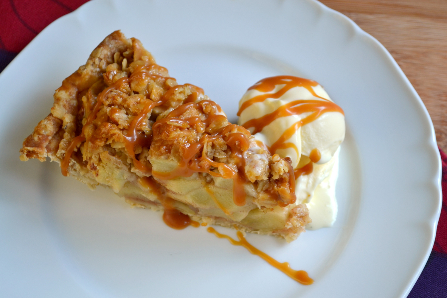 K&K Test Kitchen Apple Pie with Bourbon Salted Caramel Sauce