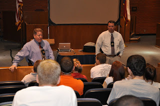 Sgt. Gary Spurger (l) and Corp. Jeff Lee serve with the Cybercrime Unit at the Harris County Constable 4 Office.