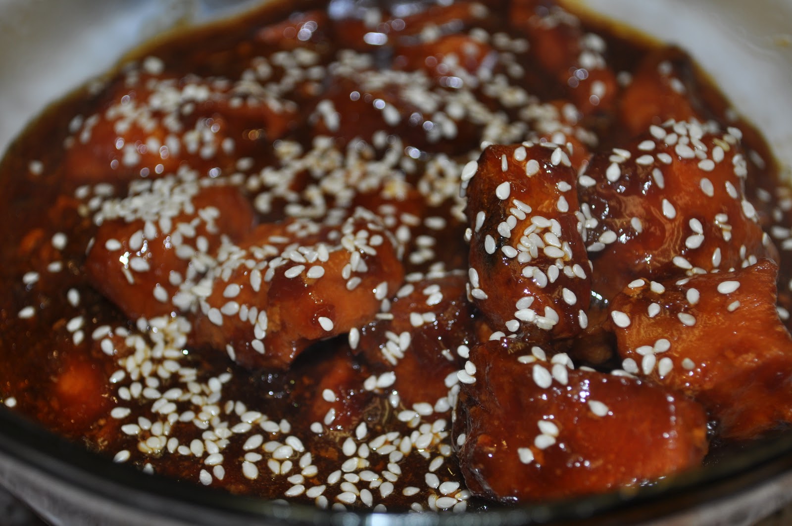 Beth's Favorite Recipes Honey Sesame Chicken in Crockpot