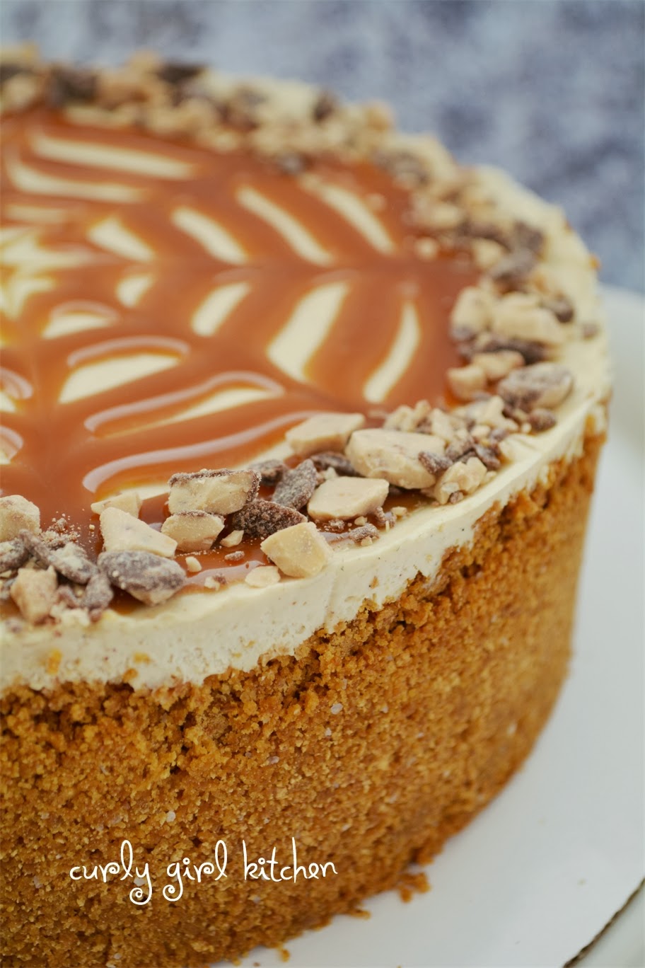 Curly Girl Kitchen Caramel Apple Cheesecake