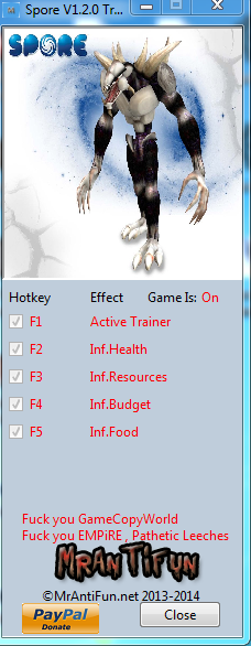 spore galactic adventures trainer 3.1
