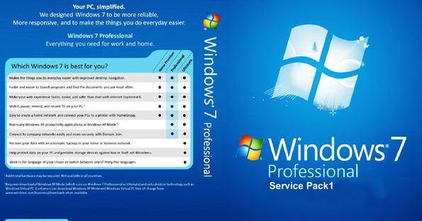 windows 7 pro service pack 2