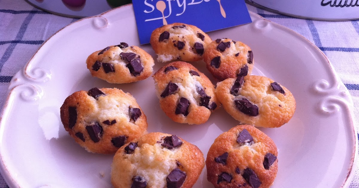 Las recetas de cocina de SofyLeon Minimagdalenas de chocolate con menta