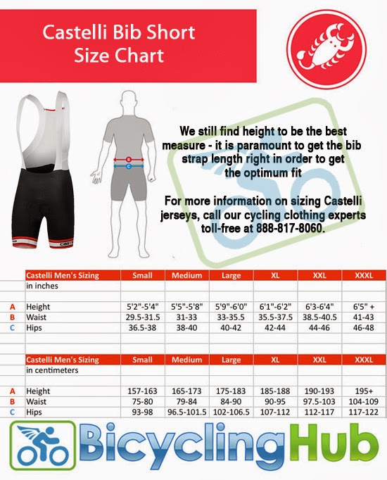 Castelli Size Chart Accurate