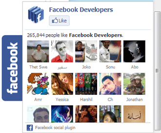 Static Facebook Pop Out Like Box facebook widget Static Facebook Pop Out Like Box