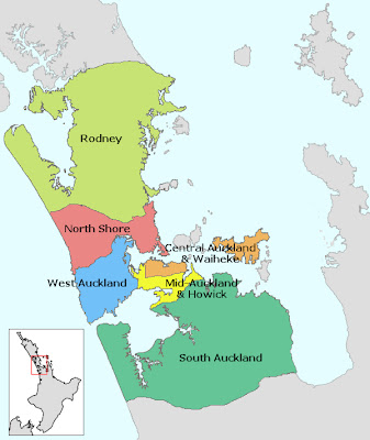 Auckland Map City Regional