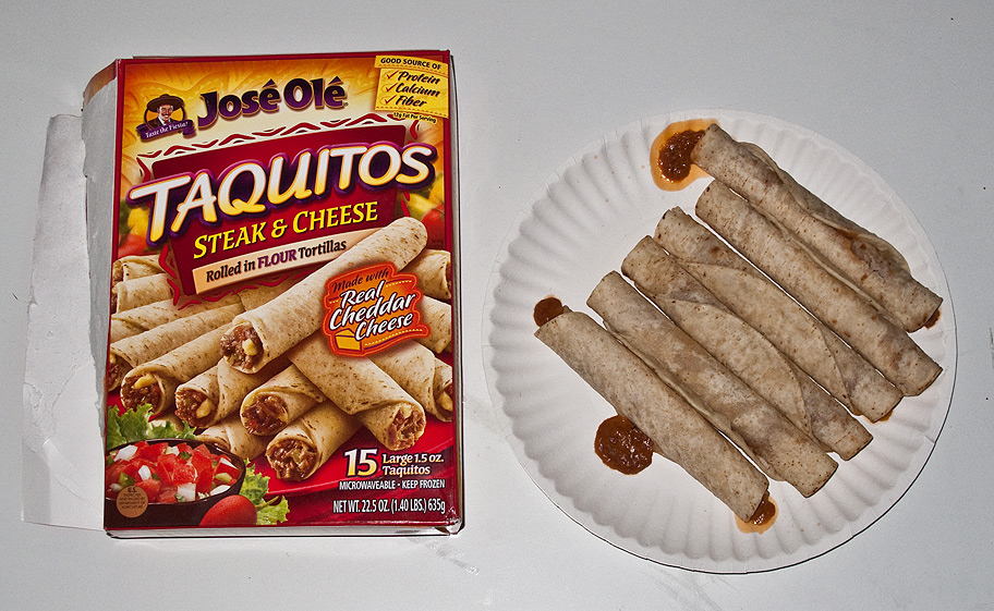 The Shit I Eat Jose Ole Steak and Cheese Flour Taquitos