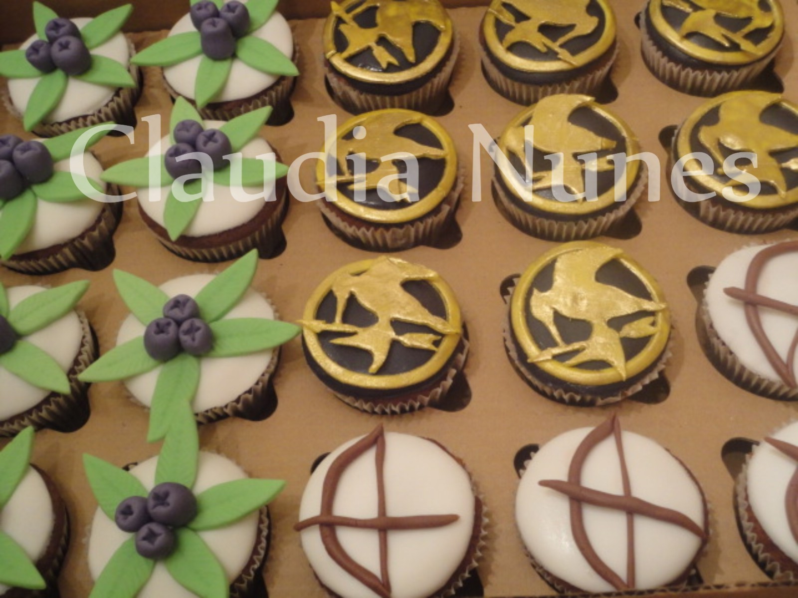Claudia Nunes: Bolo e Cupcakes Jogos Vorazes (The Hunger Games)