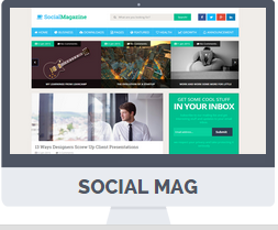 social media blogger template