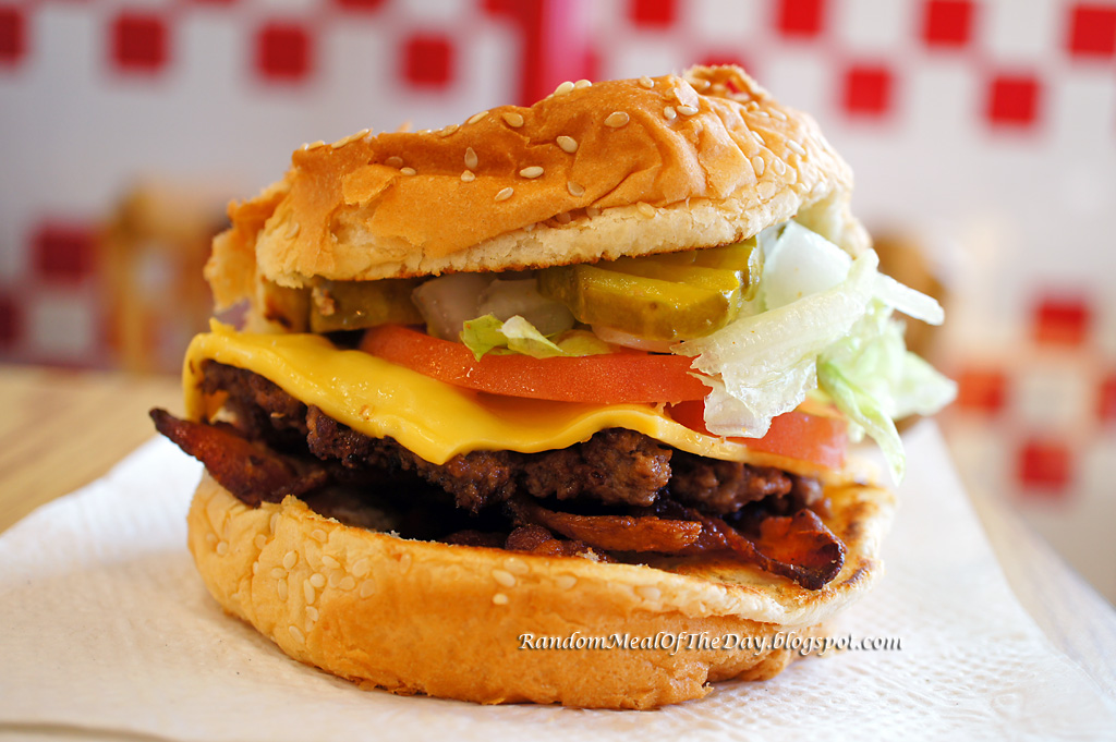 Little Bacon Cheeseburger At Five Guys Burgers And Fries Little Bacon Cheeseburger At Five Guys Burgers And Fries