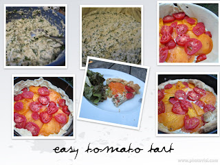 Easy Tomato Tart | copyright The Not So Cheesy Kitchen 2013