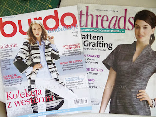 Burda 8/2015 i Threads August/September 2015 Issue Number 180 - co w środku?