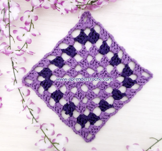 SQUARE FLORES E BORBOLETAS APRENDER CROCHE