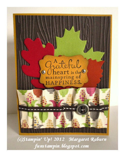 Fun Stampin' with Margaret! Autumn Accents and Orchard Harvest Again...