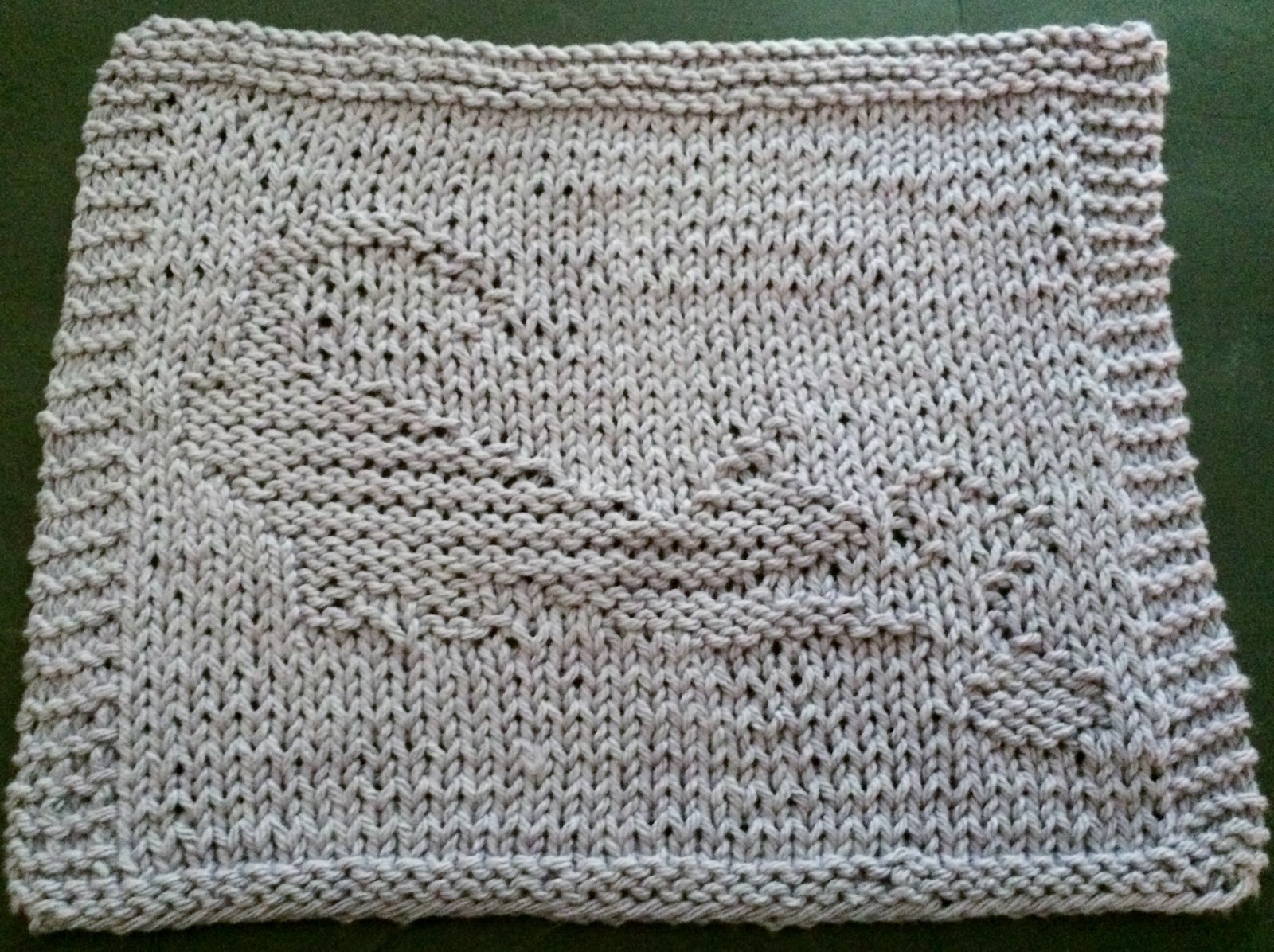 DigKnitty Designs: Cat with String Knit Dishcloth Pattern