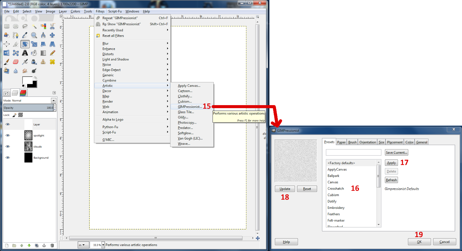 Clown Fish Cafe How to Create a Textured Background Using GIMP Filters