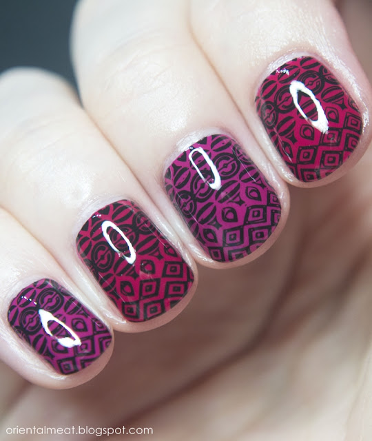 Rimmel-Cranberry zest & Catrice-Wrapped around my finger