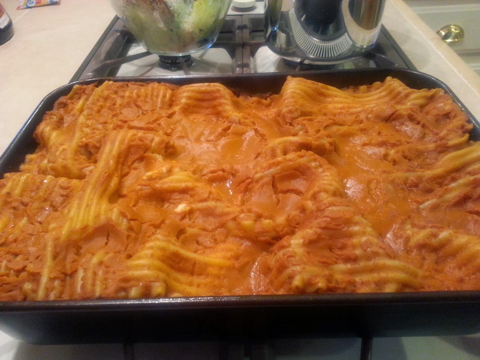 SuperCaliEthnicFreshFlair Easy Lasagna (No PreCooking the noodles)