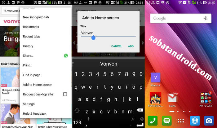Aplikasi Vonvon Android Aplikasi Vonvon Android