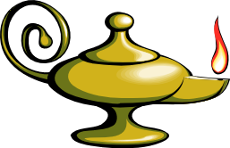 Genie's Lamp Picture of a Genie's Lamp