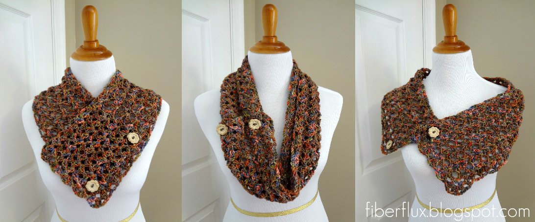 Fiber Flux: Free Crochet Pattern...Flower Patch Button Wrap