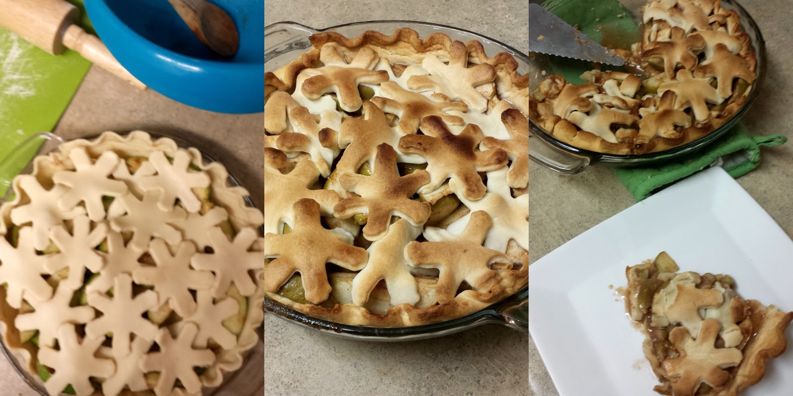 Beyond the Cookie Cutter Snowflake Crust Apple Pie