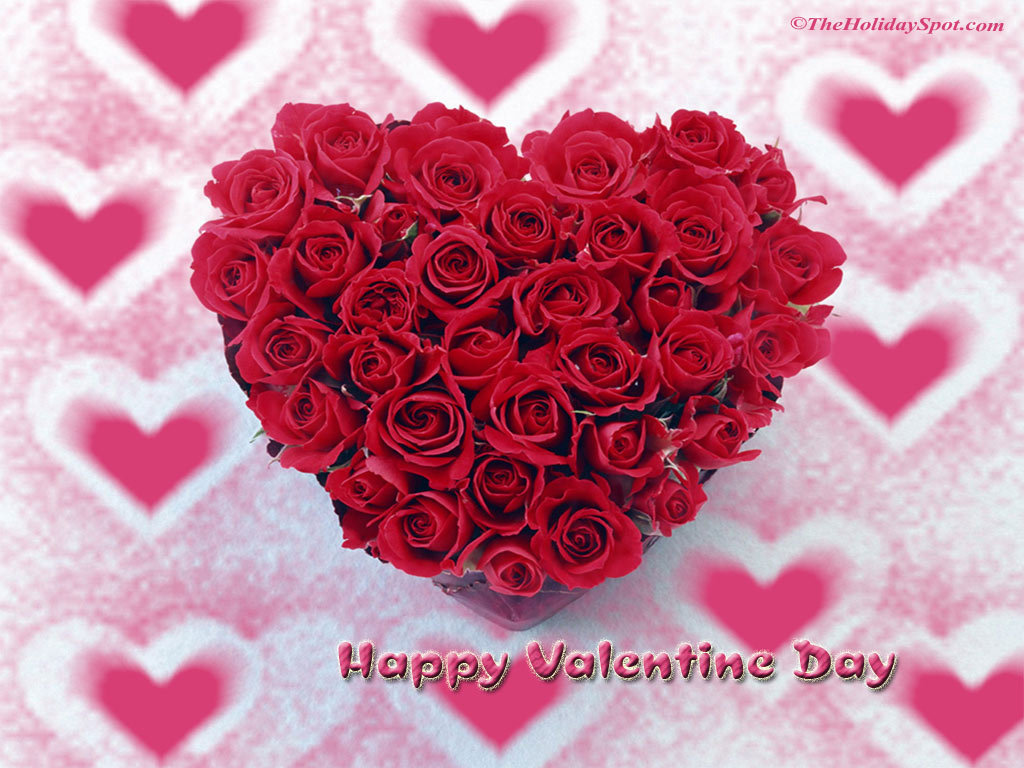 valentines day roses heart | Free Wallpaper Downloads1024 x 768
