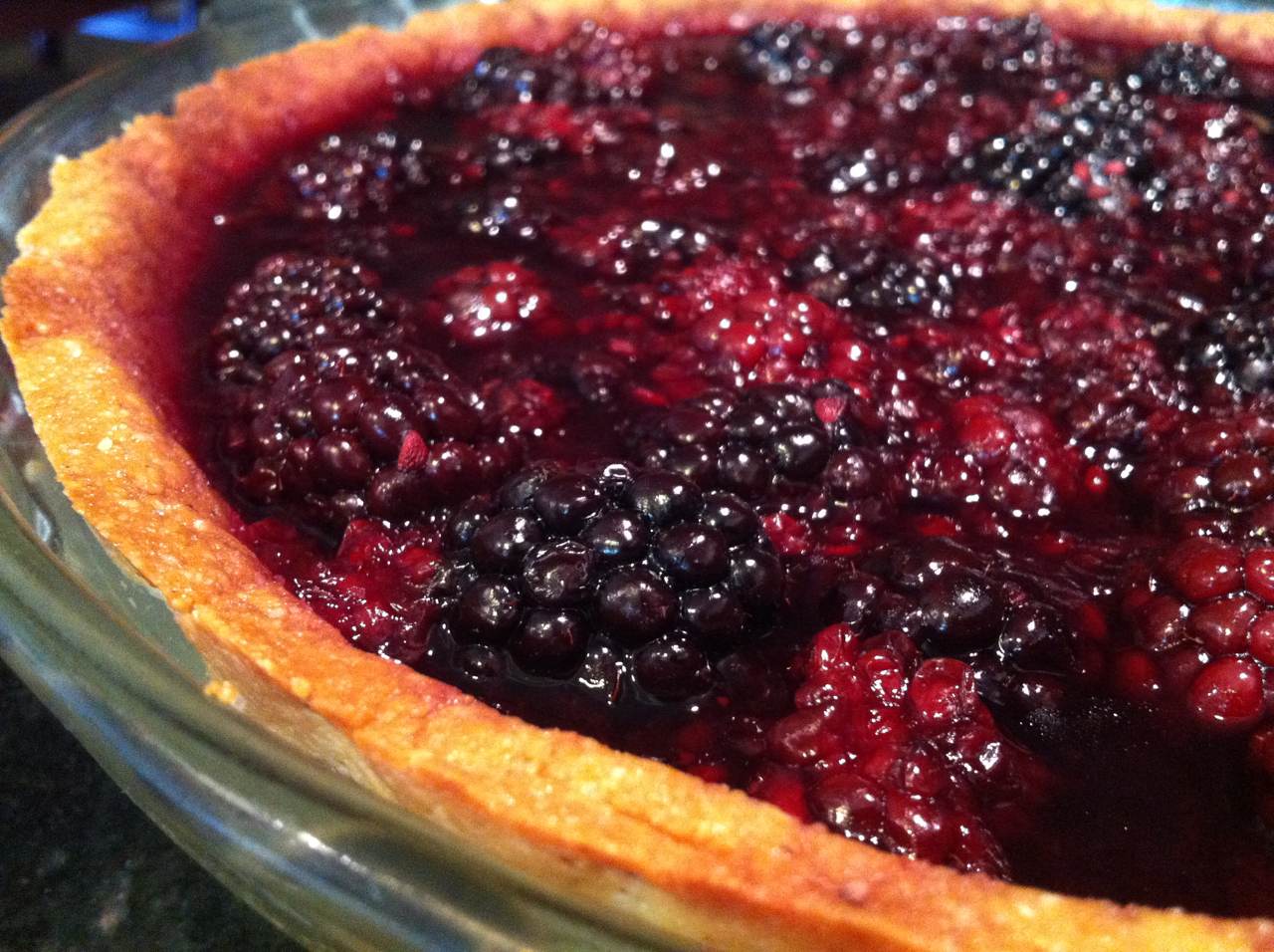 Keto Kitchen Blackberry Almond Tart