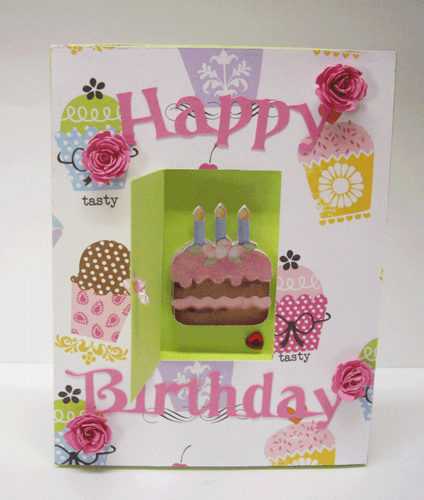 Paper Pulse Blog Spot Shadow Box Card Freebie