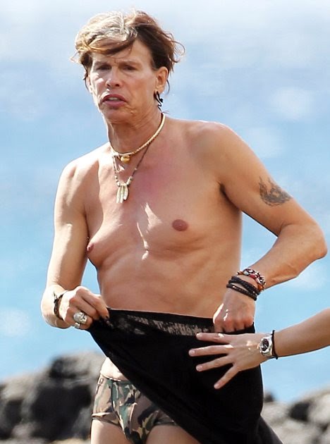 Strawberry party themed birthday darling pizzazzerie parties inspiration Celebrity Gossip & Today News: Moobs (looks like a lady): Life's a beach for Steven Tyler… as
