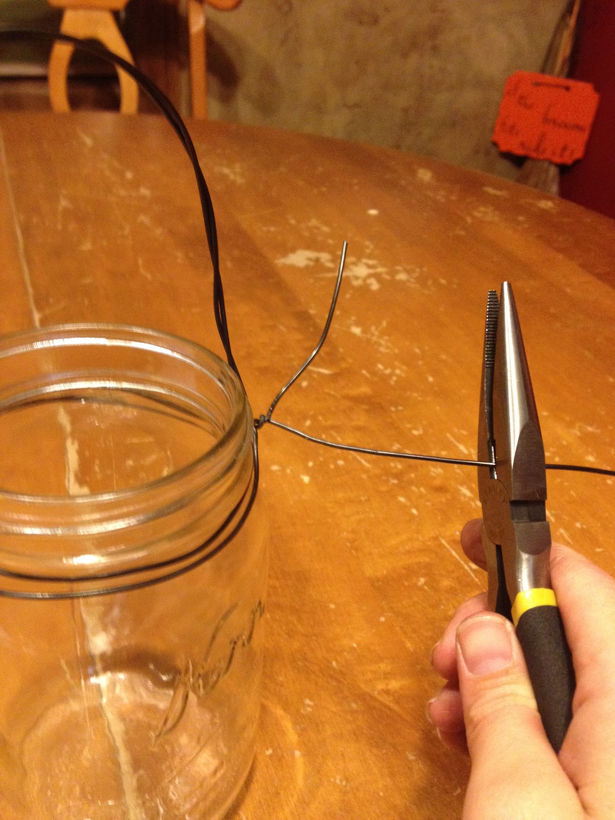 Crafty Night Owls Turn a New/Used Mason Jar into a Lantern Wire