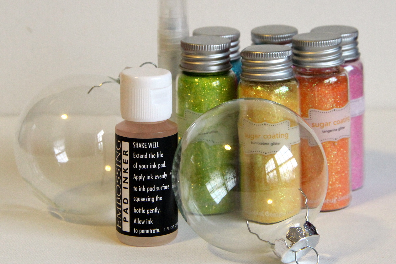 Doodlebug Design Inc Blog Tuesday Tutorial Glitter Ornaments by JingJing