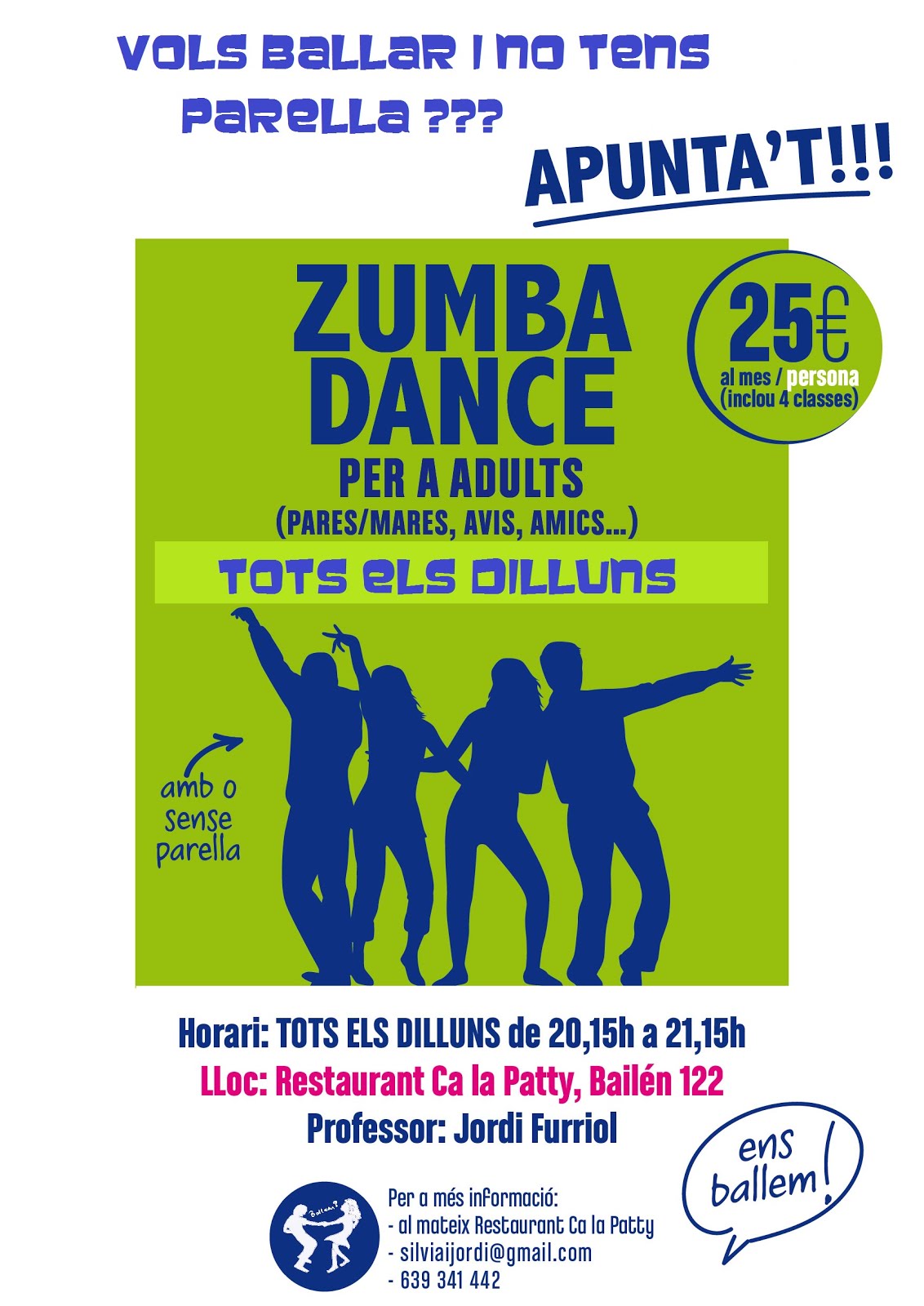 Curs Zumba-Dance-Fitness dilluns