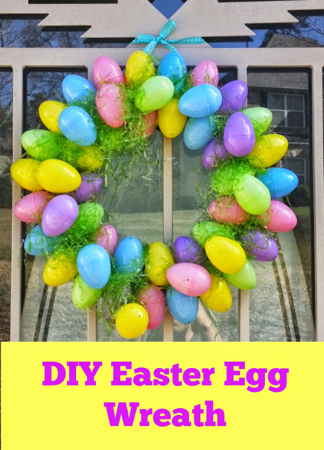 Easy Easter Egg Wreath DIY