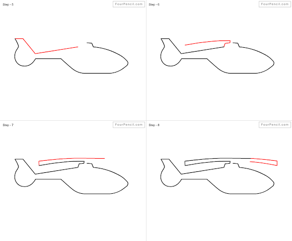 How to draw Helicopter - slide 2