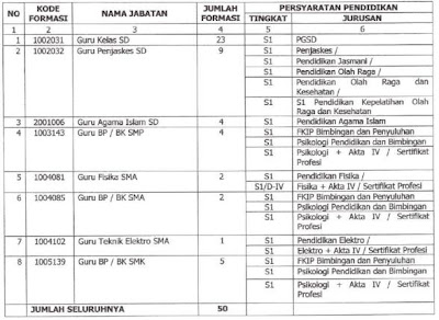 FORMASI DAN KUALIFIKASI PENDIDIKAN FORMASI DAN KUALIFIKASI PENDIDIKAN
