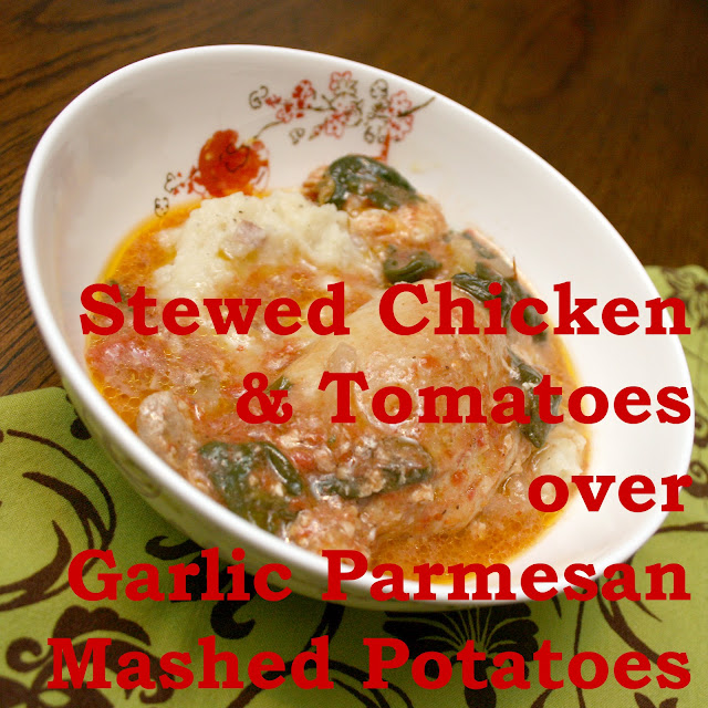 The Homemade Oasis {What's Cookin'?} Stewed Chicken and Tomatoes over